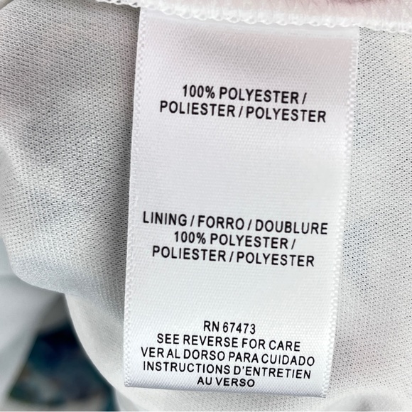 NEW Taylor Floral Print Chiffon Dress Smocked Waist V-Neck A-Line Tiered 20W NWT - Picture 15 of 16